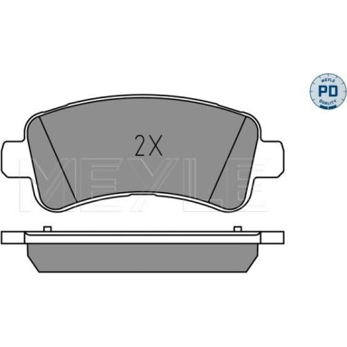 Meyle | Bremsbelagsatz, Scheibenbremse | 025 259 8721/PD