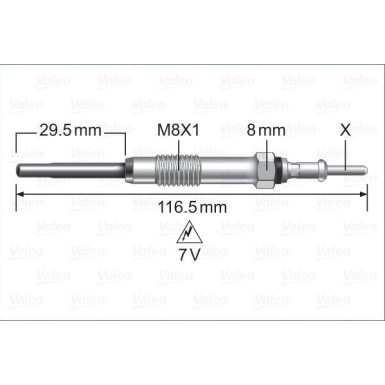 Valeo | Glühkerze | 345255