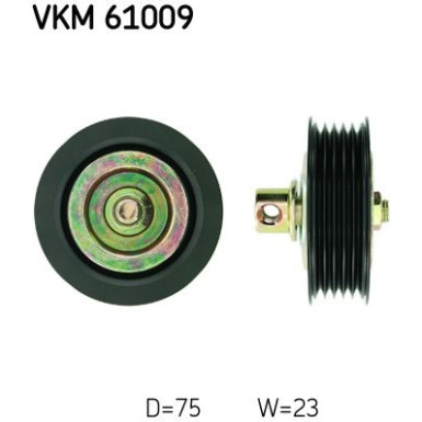 SKF | Umlenk-/Führungsrolle, Keilrippenriemen | VKM 61009