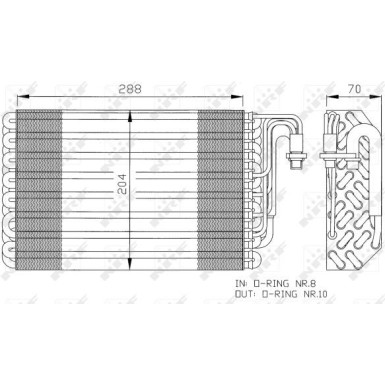 NRF | Verdampfer, Klimaanlage | 36075