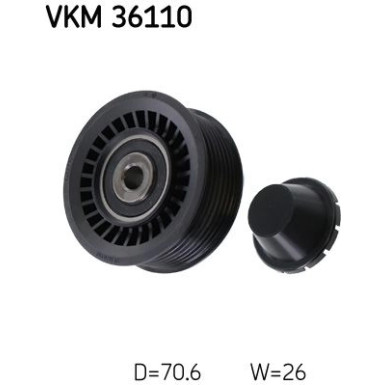 SKF | Umlenk-/Führungsrolle, Keilrippenriemen | VKM 36110