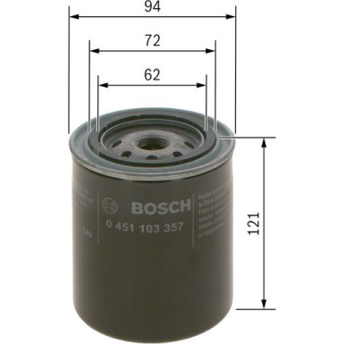 BOSCH 0 451 103 357 Ölfilter