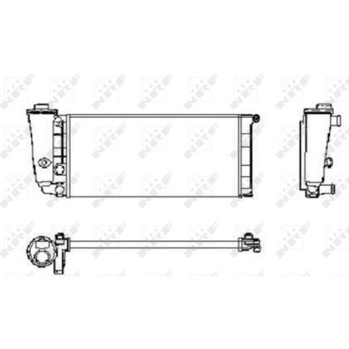 NRF | Kühler, Motorkühlung | 58781