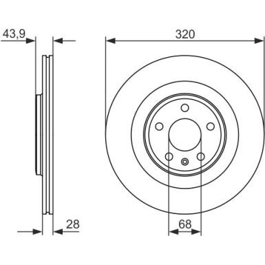 BOSCH | Bremsscheibe | 0 986 479 552