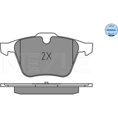 Meyle | Bremsbelagsatz, Scheibenbremse | 025 241 4218