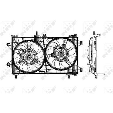 NRF | Lüfter, Motorkühlung | 47802