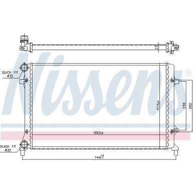 Nissens | Kühler, Motorkühlung | 65277