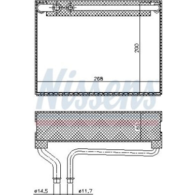 Nissens | Verdampfer, Klimaanlage | 92186