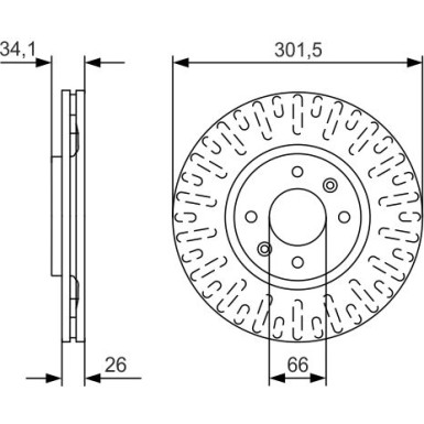 BOSCH | Bremsscheibe | 0 986 479 D36