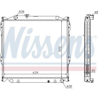 Nissens | Kühler, Motorkühlung | 64636A