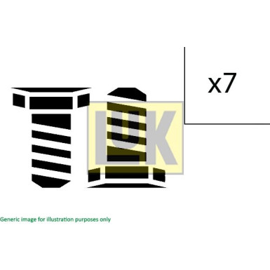 LuK | Schraubensatz, Schwungrad | 411 0170 11