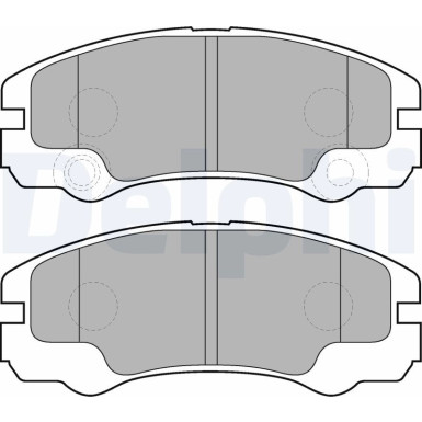 Delphi | Bremsbelagsatz, Scheibenbremse | LP1552