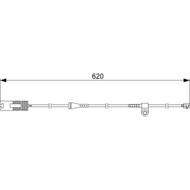 BOSCH | Warnkontakt, Bremsbelagverschleiß | 1 987 474 955