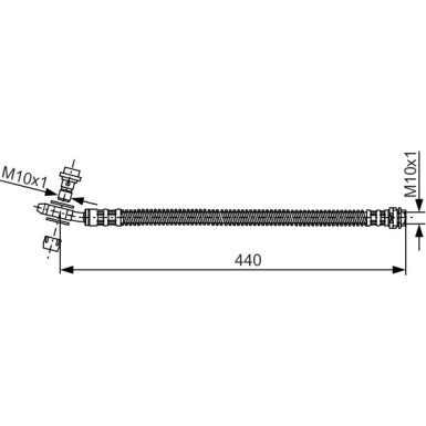 BOSCH | Bremsschlauch | 1 987 481 175