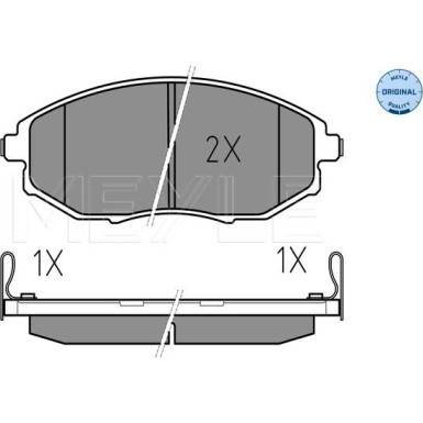 Meyle | Bremsbelagsatz, Scheibenbremse | 025 248 6417/W