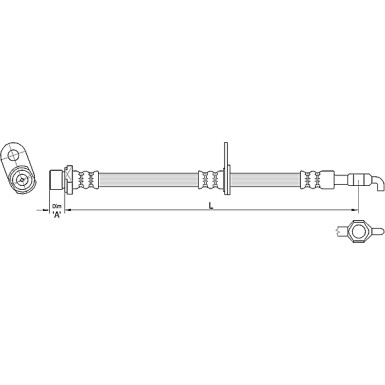 Metzger | Bremsschlauch | 4110285