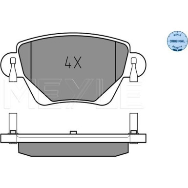 Meyle | Bremsbelagsatz, Scheibenbremse | 025 235 5717