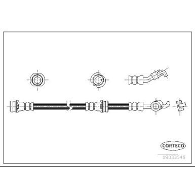 Corteco | Bremsschlauch | 19033546