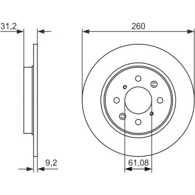 BOSCH | Bremsscheibe | 0 986 479 051