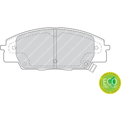 Ferodo | Bremsbelagsatz, Scheibenbremse | FDB1444