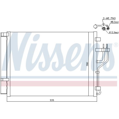 Nissens | Kondensator, Klimaanlage | 940353