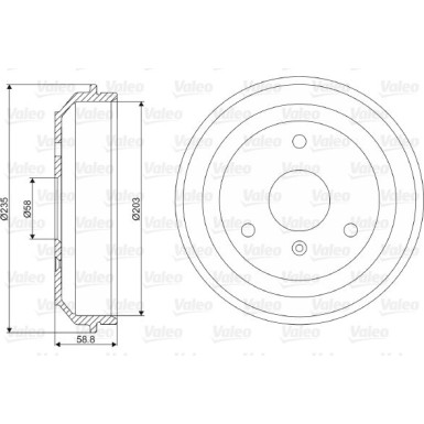Valeo | Bremstrommel | 237035