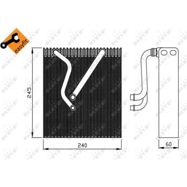 NRF | Verdampfer, Klimaanlage | 36109