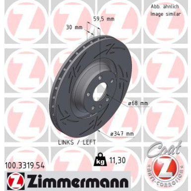 Zimmermann | Bremsscheibe | 100.3319.54