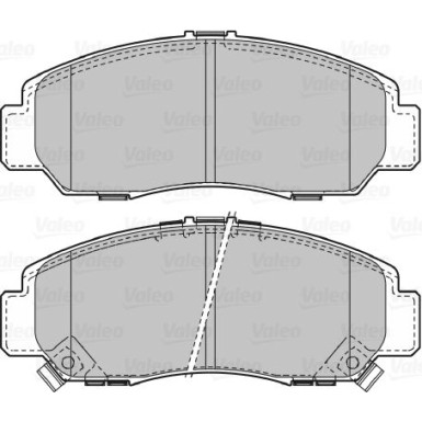 Valeo | Bremsbelagsatz, Scheibenbremse | 598887
