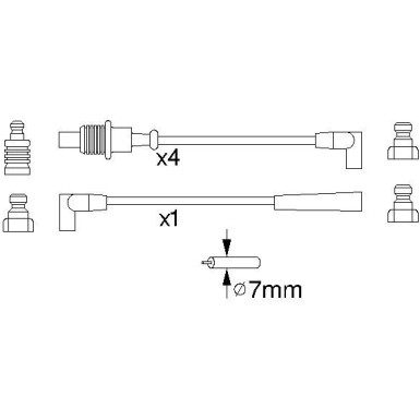 BOSCH | Zündleitungssatz | 0 986 356 883