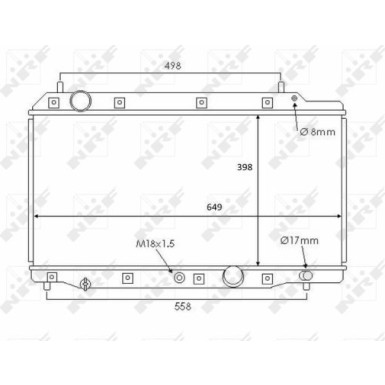 NRF | Kühler, Motorkühlung | 58383