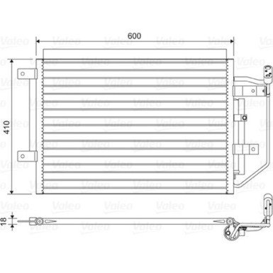 Valeo | Kondensator, Klimaanlage | 822556