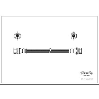 Corteco | Bremsschlauch | 19032682