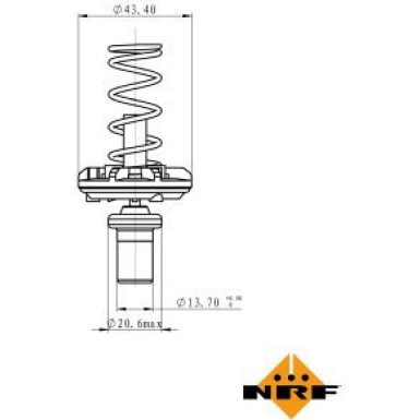 NRF | Thermostat, Kühlmittel | 725049