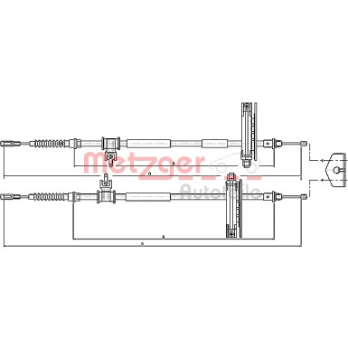 Metzger | Seilzug, Feststellbremse | 10.5362