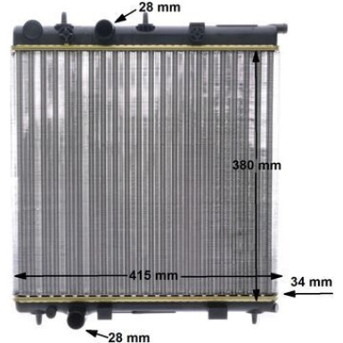 Mahle | Kühler, Motorkühlung | CR 2036 000S