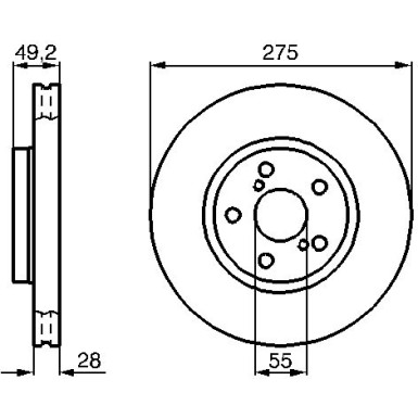 BOSCH | Bremsscheibe | 0 986 478 583