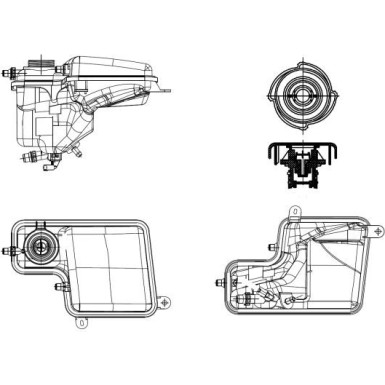 NRF | Ausgleichsbehälter, Kühlmittel | 454034