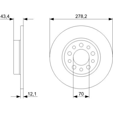 BOSCH | Bremsscheibe | 0 986 479 378