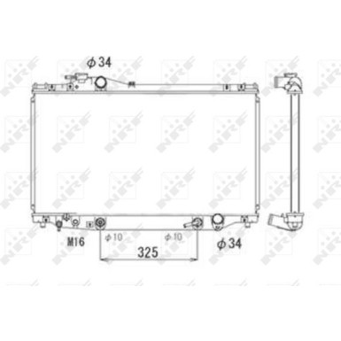 NRF | Kühler, Motorkühlung | 53710