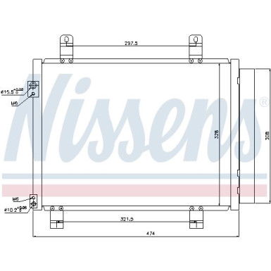 Nissens | Kondensator, Klimaanlage | 940122