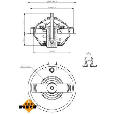 NRF | Thermostat, Kühlmittel | 725210