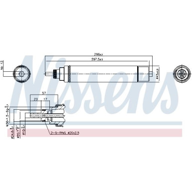 Nissens | Trockner, Klimaanlage | 95336