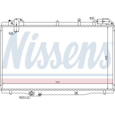 Nissens | Kühler, Motorkühlung | 63791