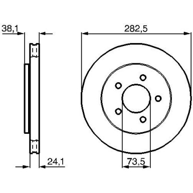 BOSCH | Bremsscheibe | 0 986 478 109 BOSCH | Bremsscheibe | 0 986 478 109