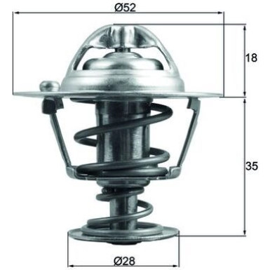 Mahle | Thermostat, Kühlmittel | TX 184 78D