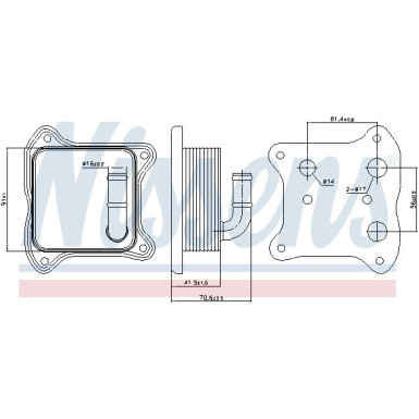 Nissens | Ölkühler, Motoröl | 90680