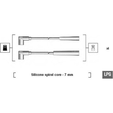 Magneti Marelli | Zündleitungssatz | 941095100582