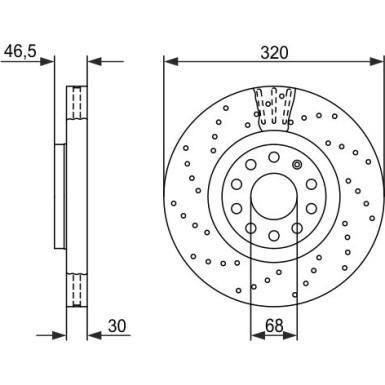 BOSCH | Bremsscheibe | 0 986 479 258