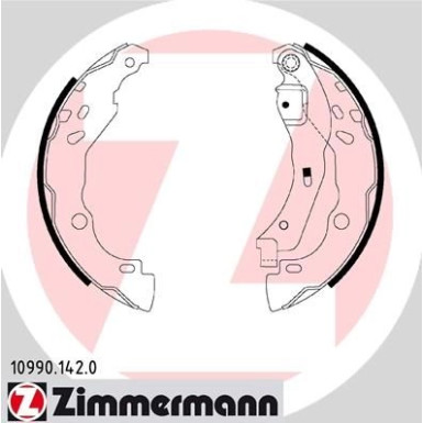 Zimmermann | Bremsbackensatz | 10990.142.0